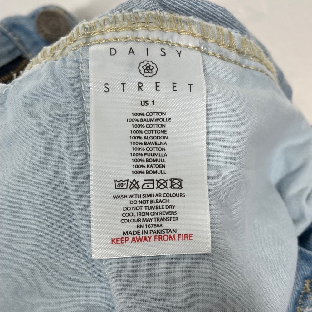Daisy Street Graphic Straight Leg Jeans - Picture 11 of 11